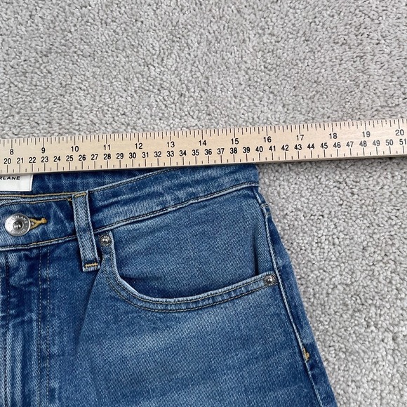 Everlane Jeans Womens 28 Blue Mid Way Wide Leg 5-Pocket Stretch Denim - Picture 5 of 14